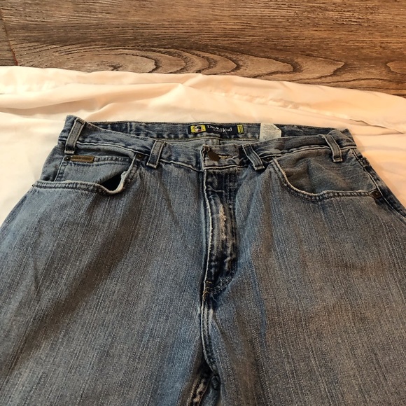 Unisex Vintage Duckhead Jeans Co. Jeans SZ 34/32 Cotton Bootcut Light Distress - Picture 9 of 14